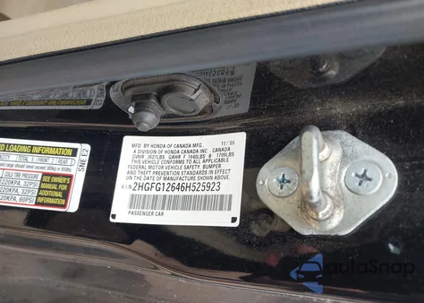 2006 Honda Civic Lx from USA, damaged, VIN 2HGFG12646H525923